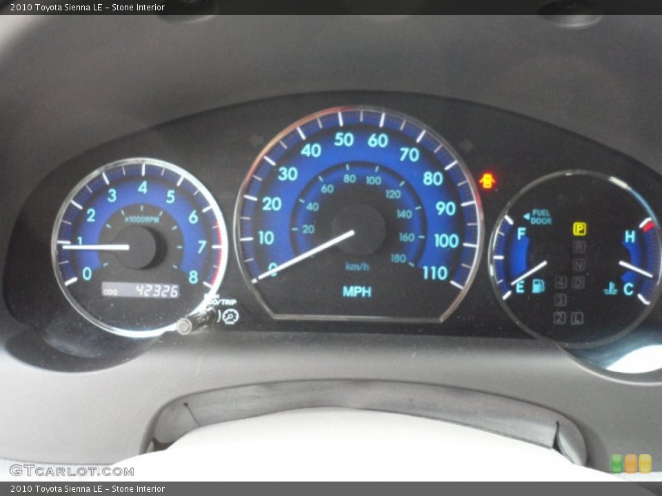Stone Interior Gauges for the 2010 Toyota Sienna LE #66461987