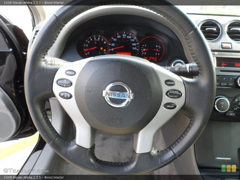 Blond Interior Steering Wheel for the 2008 Nissan Altima 2.5 S #66463179