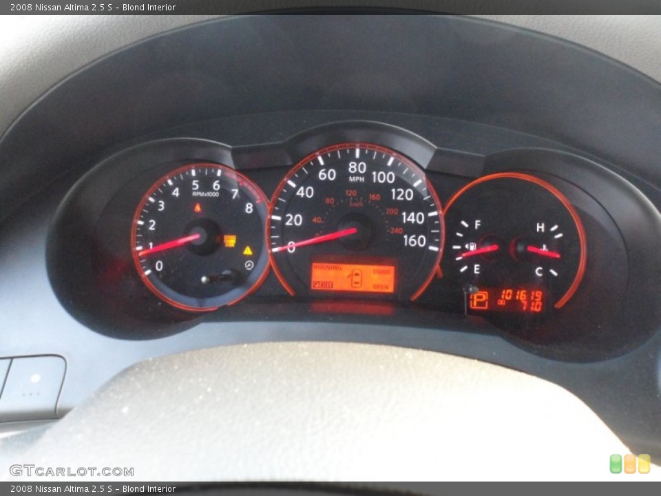 Blond Interior Gauges for the 2008 Nissan Altima 2.5 S #66463185