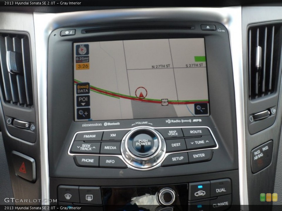 Gray Interior Navigation for the 2013 Hyundai Sonata SE 2.0T #66465375