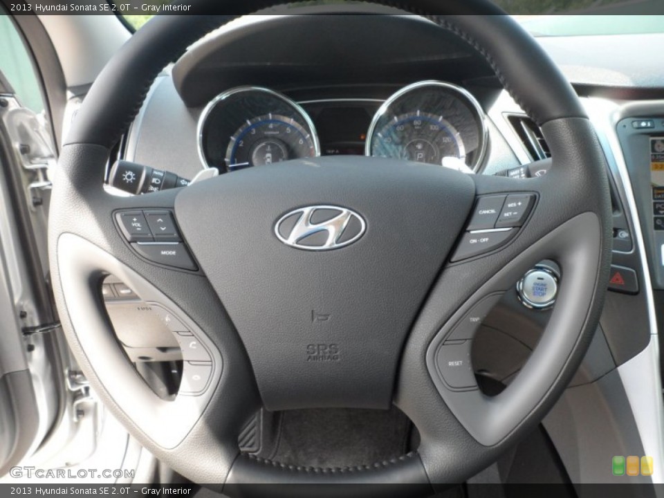 Gray Interior Steering Wheel for the 2013 Hyundai Sonata SE 2.0T #66465402