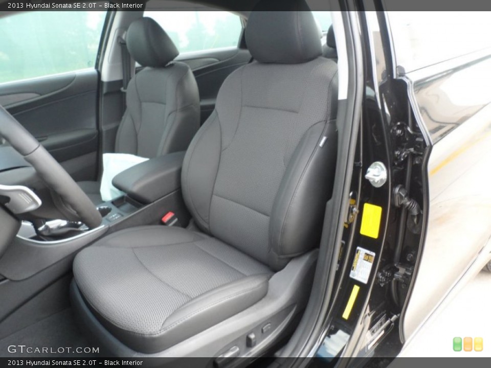 Black Interior Front Seat for the 2013 Hyundai Sonata SE 2.0T #66465558