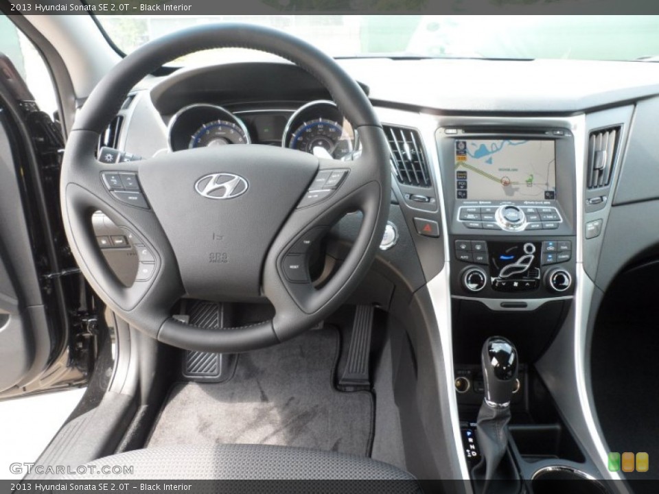 Black Interior Dashboard for the 2013 Hyundai Sonata SE 2.0T #66465576