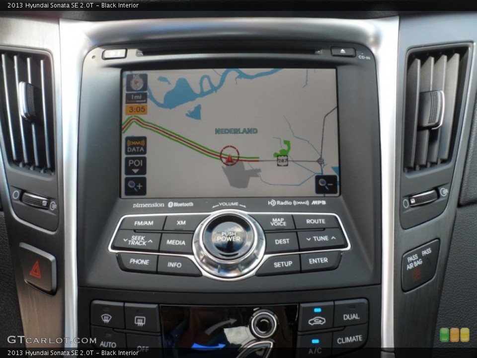 Black Interior Navigation for the 2013 Hyundai Sonata SE 2.0T #66465582