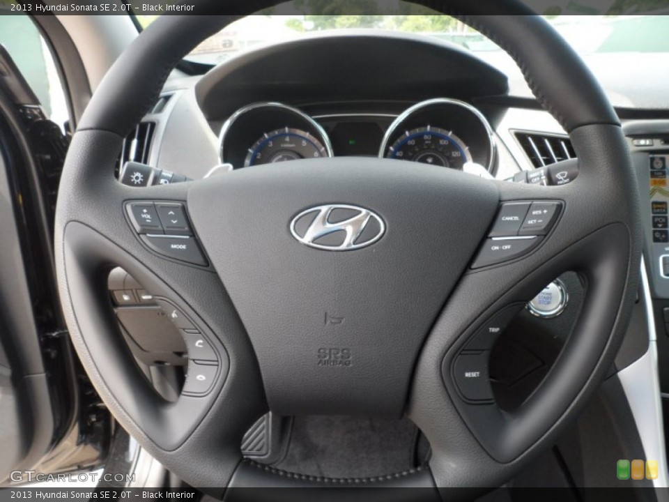 Black Interior Steering Wheel for the 2013 Hyundai Sonata SE 2.0T #66465609