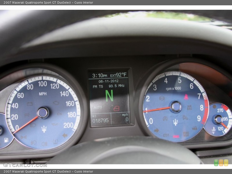 Cuoio Interior Gauges for the 2007 Maserati Quattroporte Sport GT DuoSelect #66466530