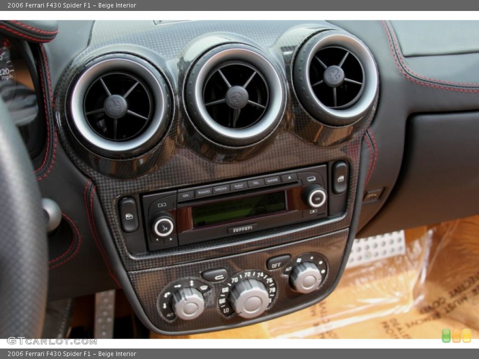 Beige Interior Controls for the 2006 Ferrari F430 Spider F1 #66466746