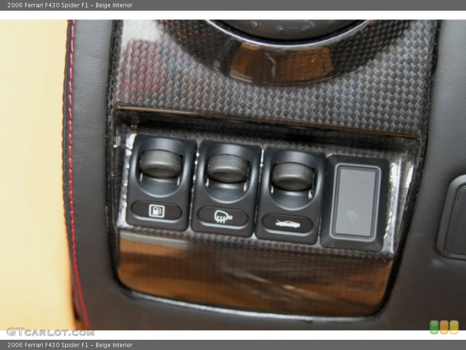 Beige Interior Controls for the 2006 Ferrari F430 Spider F1 #66466782