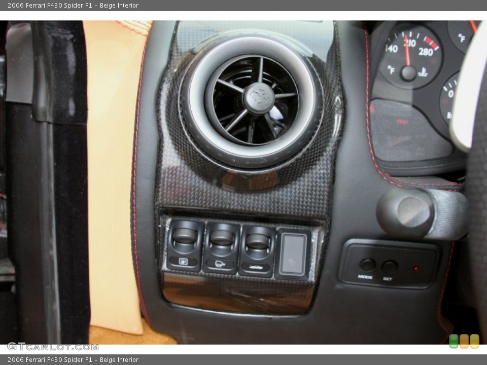 Beige Interior Controls for the 2006 Ferrari F430 Spider F1 #66466785