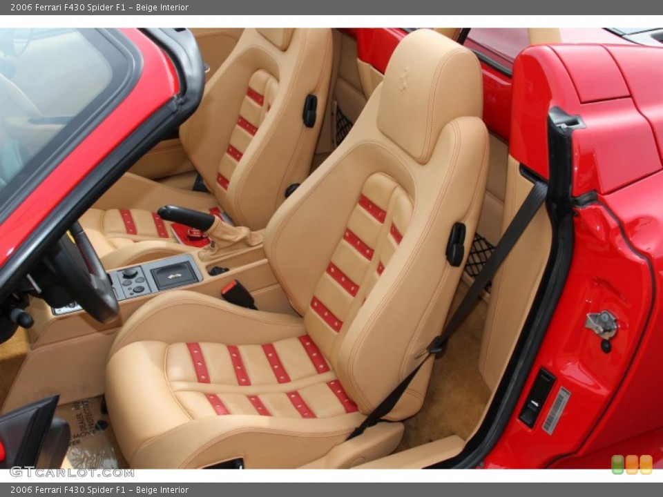 Beige Interior Front Seat for the 2006 Ferrari F430 Spider F1 #66466824