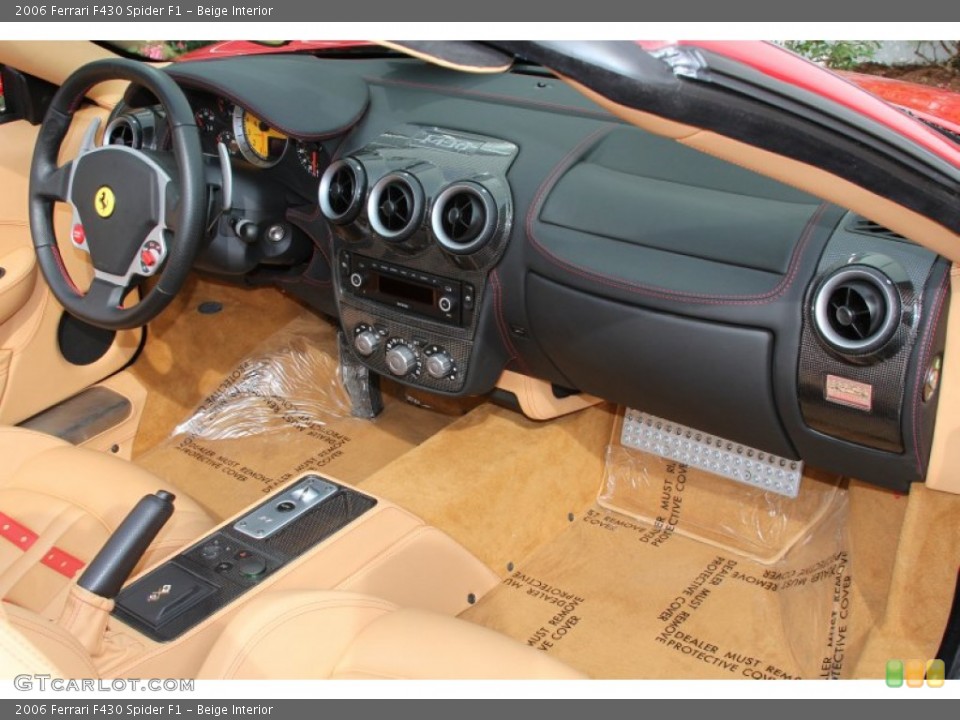 Beige Interior Dashboard for the 2006 Ferrari F430 Spider F1 #66466840