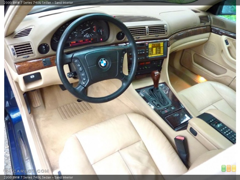 Sand Interior Prime Interior for the 2000 BMW 7 Series 740iL Sedan #66466974