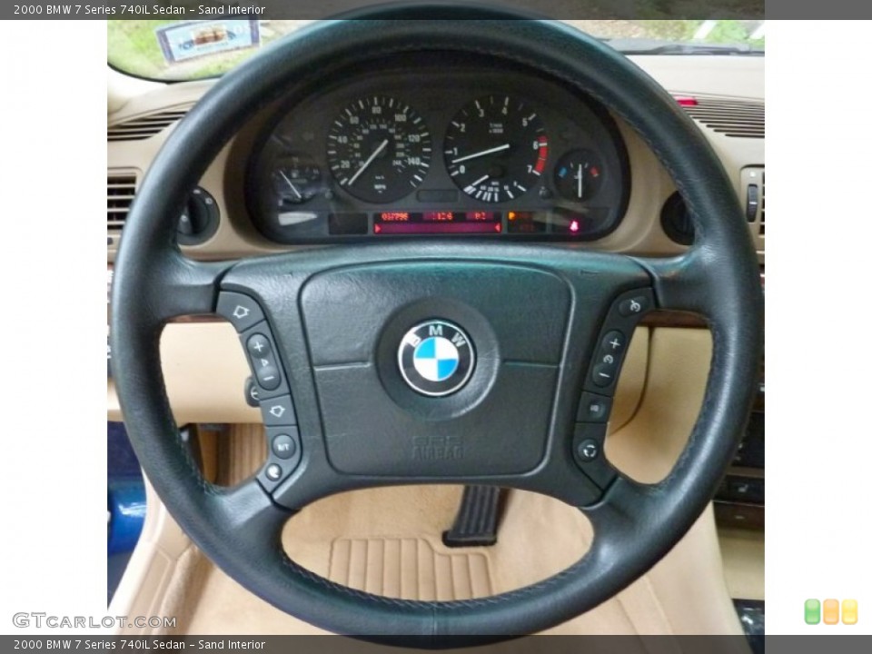 Sand Interior Steering Wheel for the 2000 BMW 7 Series 740iL Sedan #66466979