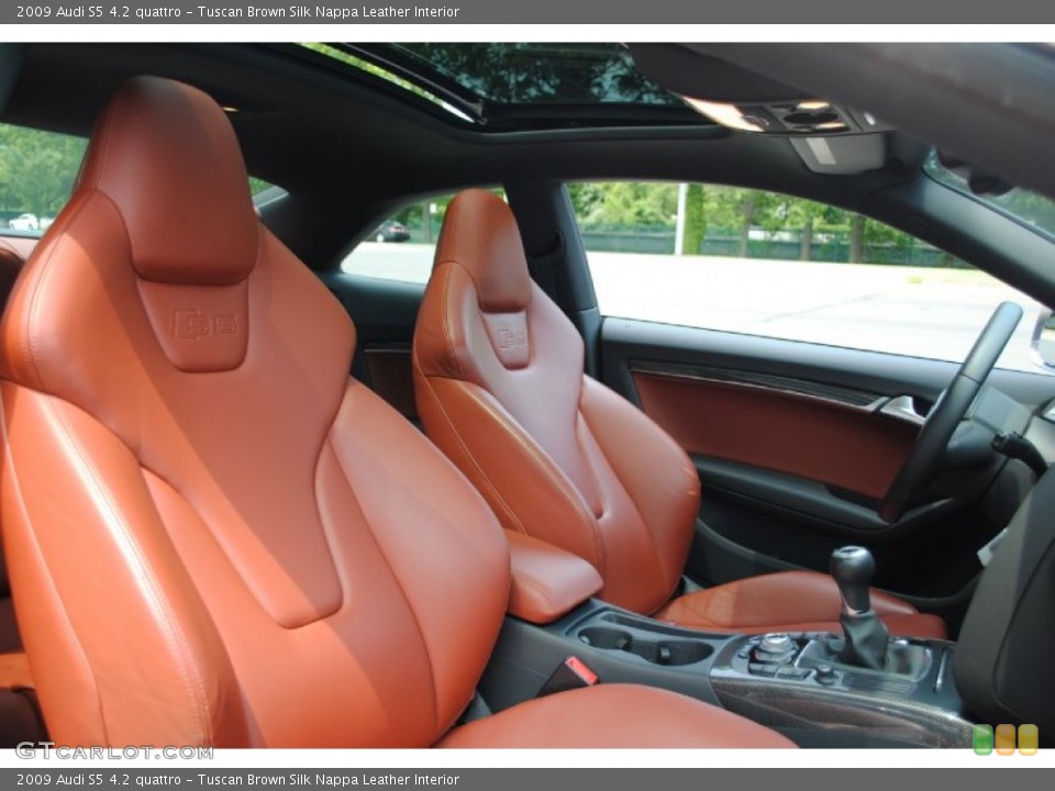 Tuscan Brown Silk Nappa Leather Interior Photo for the 2009 Audi S5 4.2 quattro #66468747