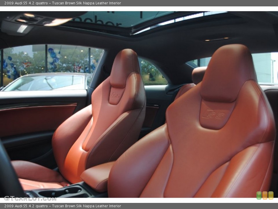Tuscan Brown Silk Nappa Leather Interior Photo for the 2009 Audi S5 4.2 quattro #66468783
