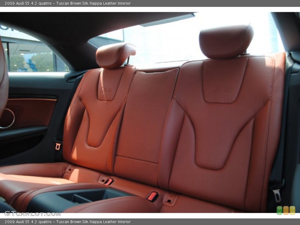 Tuscan Brown Silk Nappa Leather Interior Rear Seat for the 2009 Audi S5 4.2 quattro #66468792
