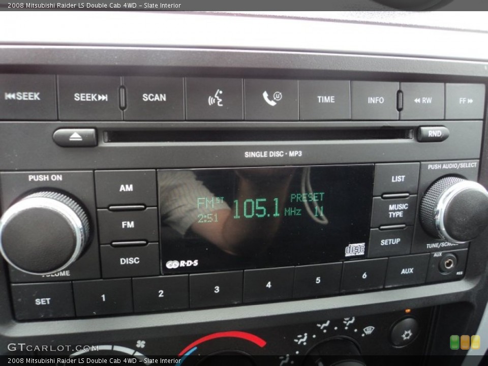 Slate Interior Audio System for the 2008 Mitsubishi Raider LS Double Cab 4WD #66470324