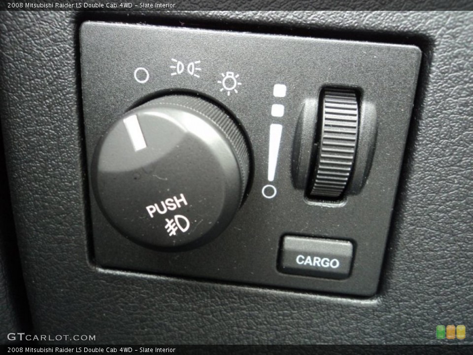 Slate Interior Controls for the 2008 Mitsubishi Raider LS Double Cab 4WD #66470367