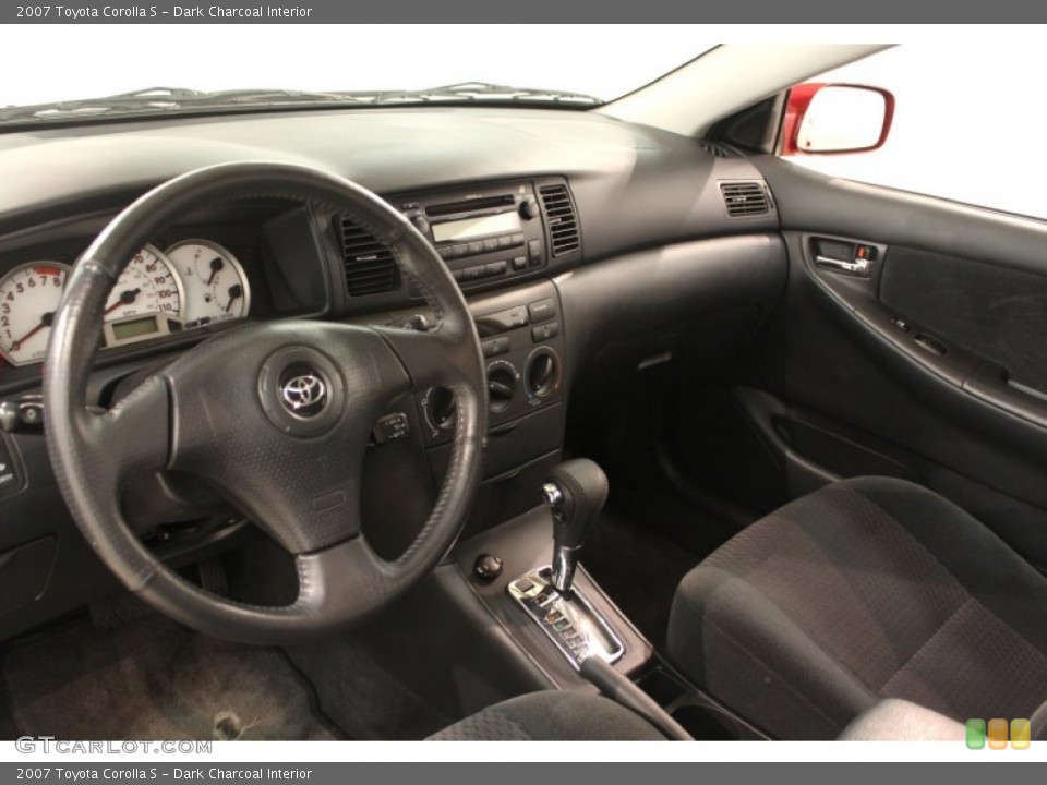 Dark Charcoal Interior Dashboard for the 2007 Toyota Corolla S #66472356