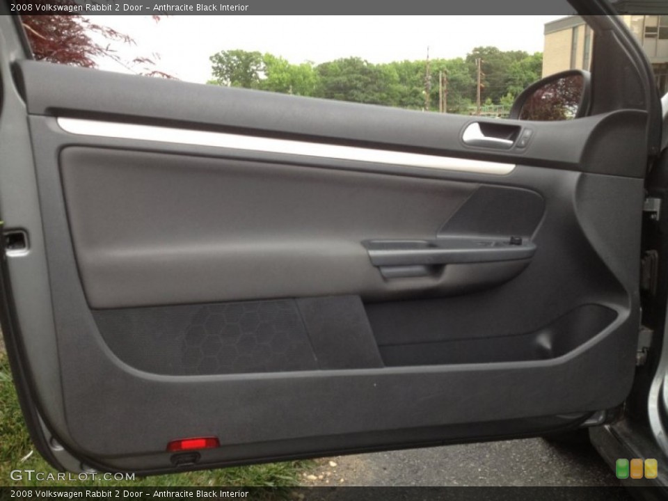 Anthracite Black Interior Door Panel for the 2008 Volkswagen Rabbit 2 Door #66474408