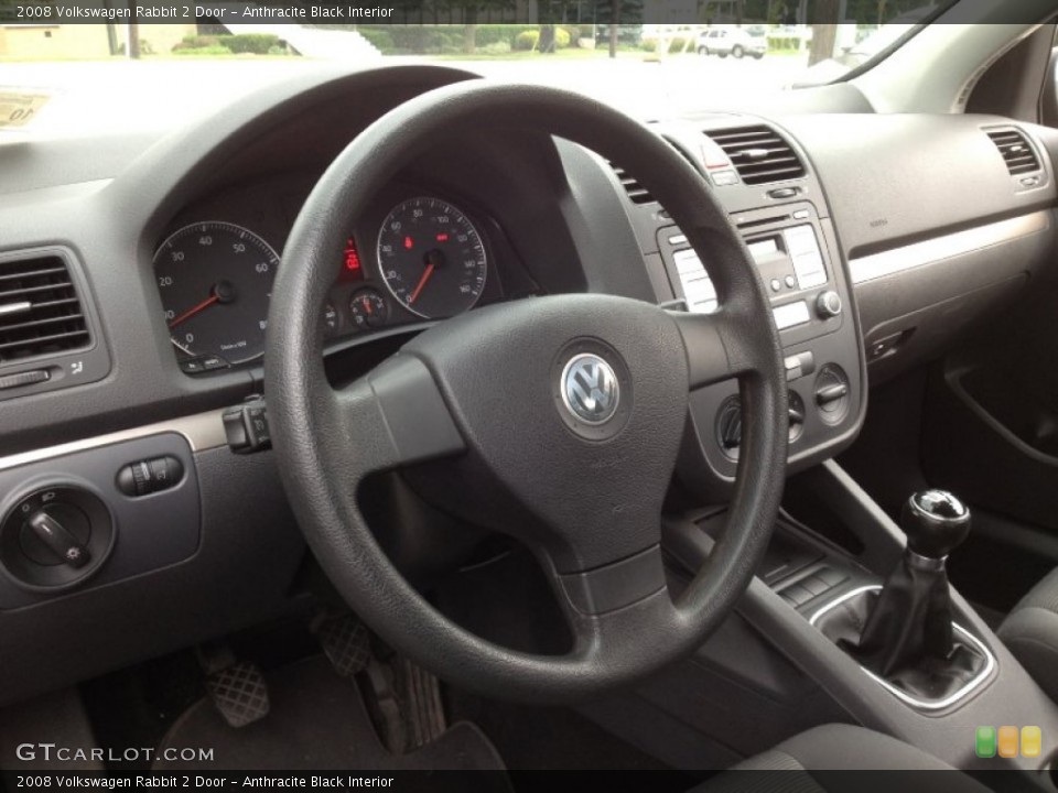 Anthracite Black Interior Dashboard for the 2008 Volkswagen Rabbit 2 Door #66474422
