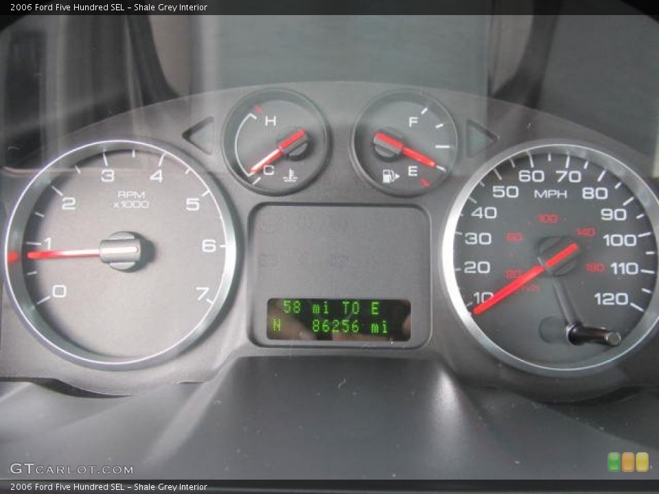 Shale Grey Interior Gauges for the 2006 Ford Five Hundred SEL #66475428