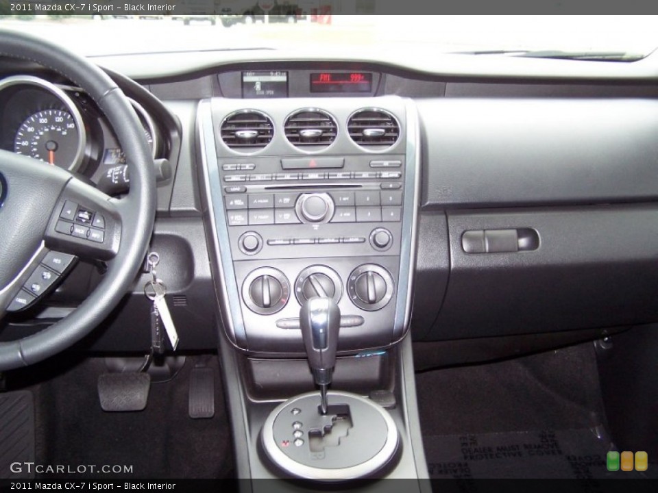 Black Interior Controls for the 2011 Mazda CX-7 i Sport #66481017