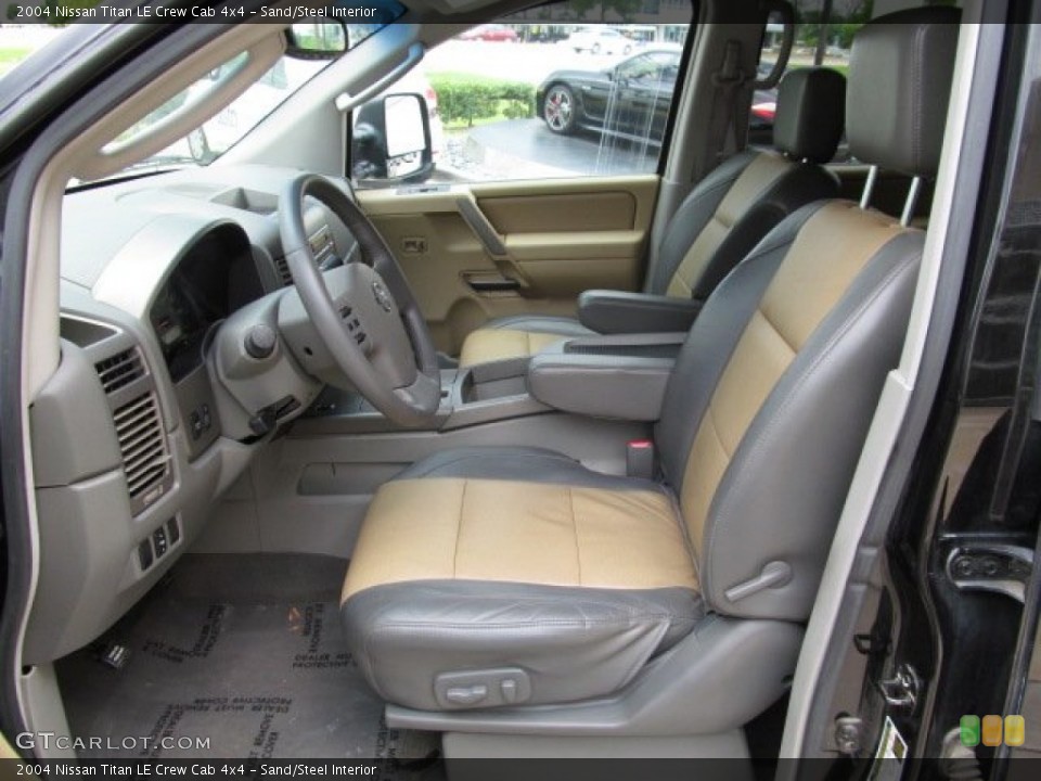 Sand/Steel Interior Photo for the 2004 Nissan Titan LE Crew Cab 4x4 #66484179