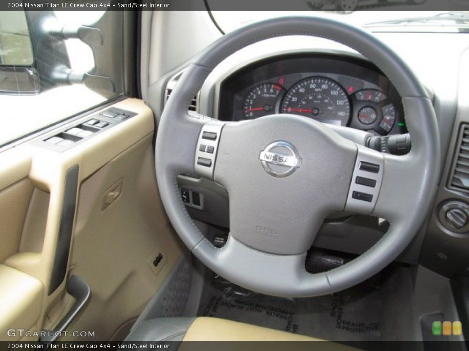 Sand/Steel Interior Steering Wheel for the 2004 Nissan Titan LE Crew Cab 4x4 #66484206