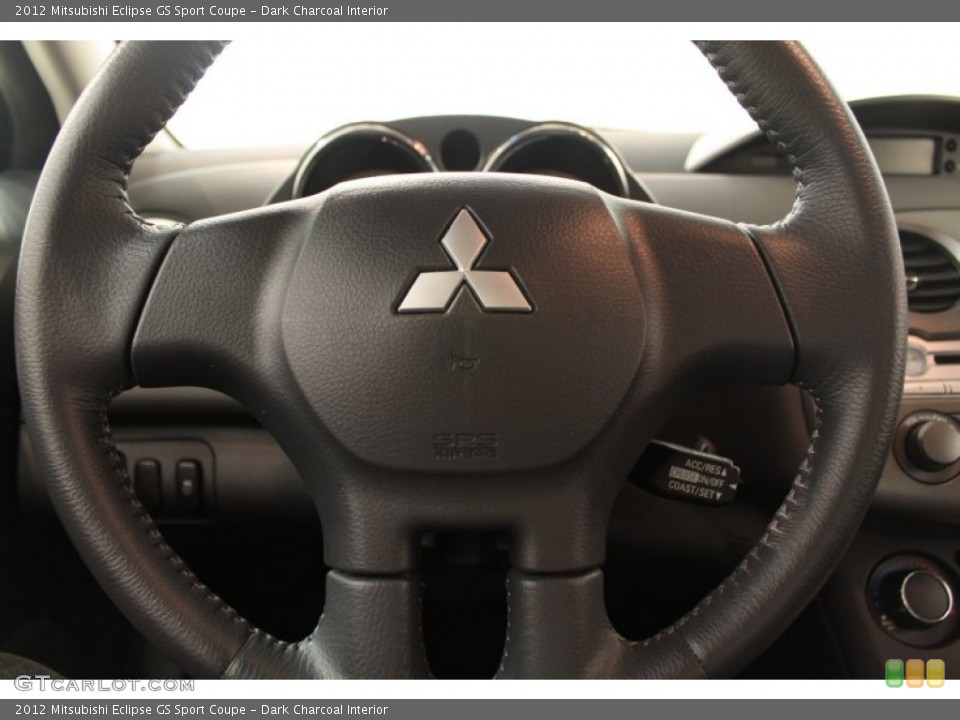 Dark Charcoal Interior Steering Wheel for the 2012 Mitsubishi Eclipse GS Sport Coupe #66489777