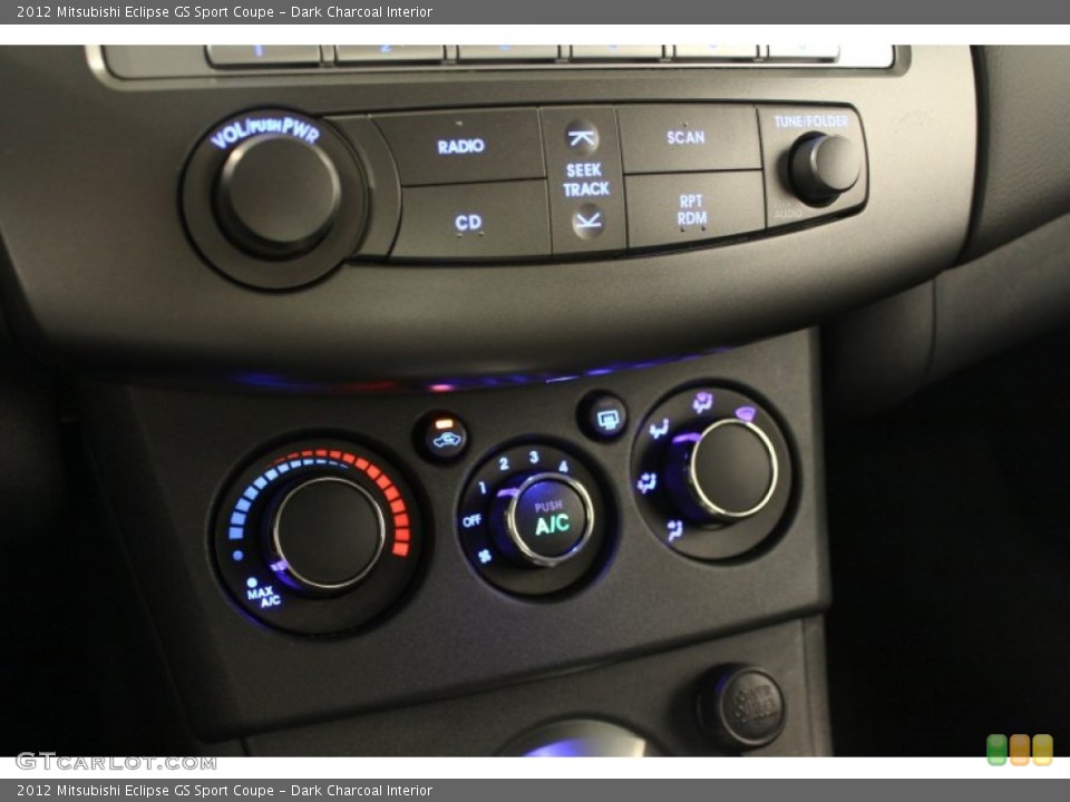 Dark Charcoal Interior Controls for the 2012 Mitsubishi Eclipse GS Sport Coupe #66489816