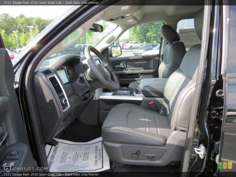 Dark Slate Gray Interior Photo for the 2012 Dodge Ram 1500 Sport Quad Cab #66490323