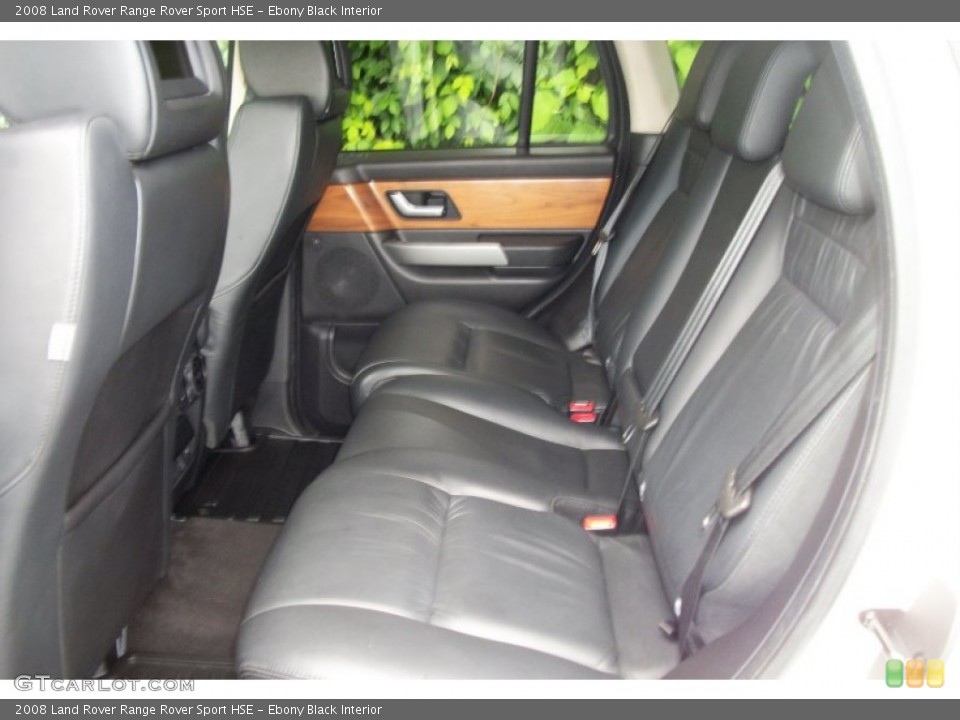 Ebony Black Interior Rear Seat for the 2008 Land Rover Range Rover Sport HSE #66491682