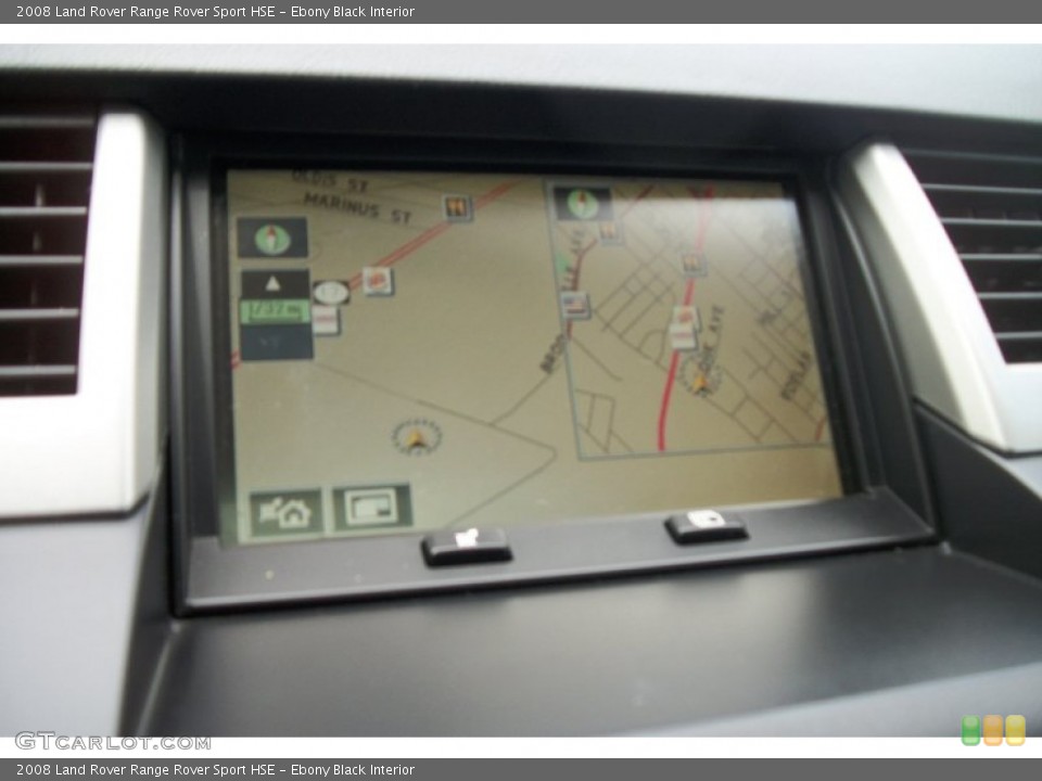 Ebony Black Interior Navigation for the 2008 Land Rover Range Rover Sport HSE #66491790
