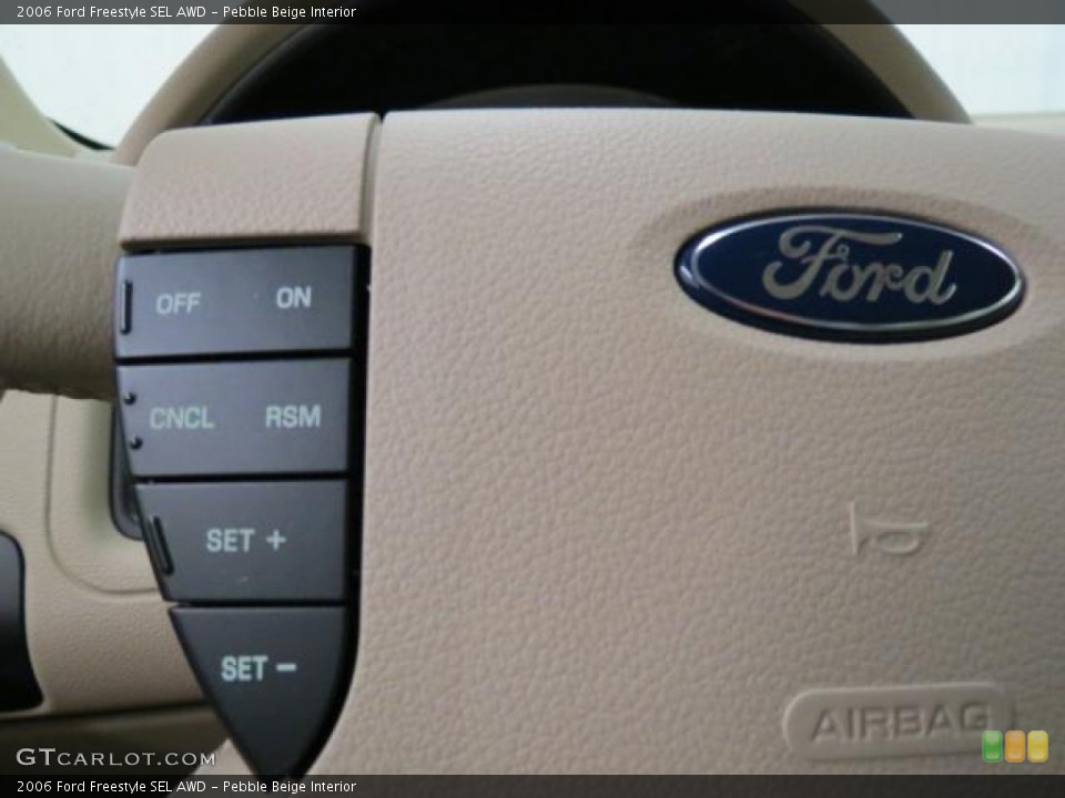 Pebble Beige Interior Controls for the 2006 Ford Freestyle SEL AWD #66494637