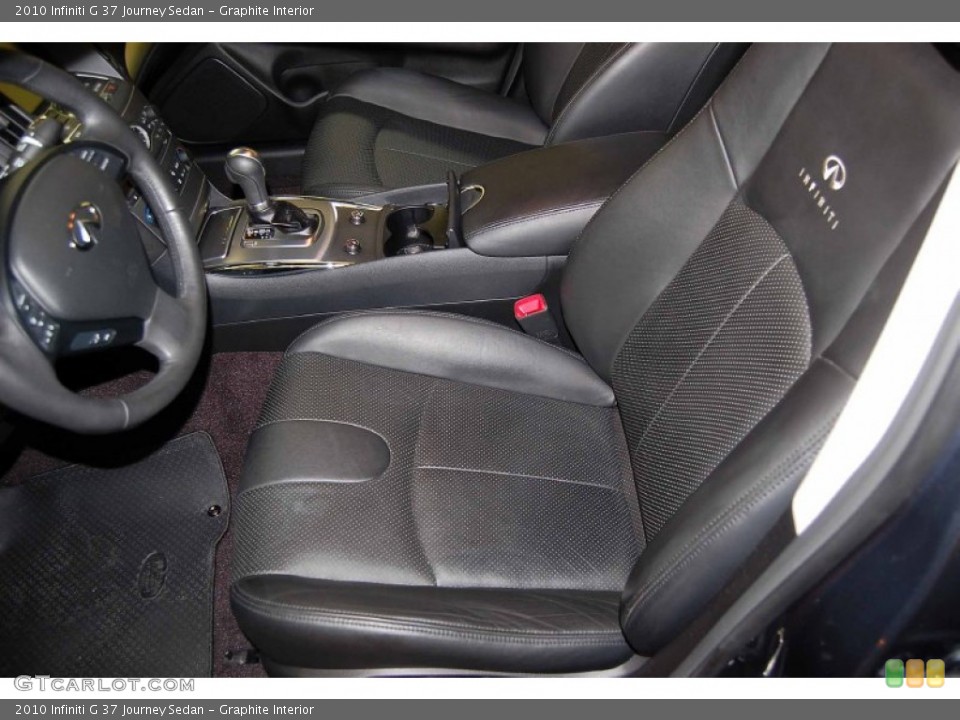 Graphite Interior Front Seat for the 2010 Infiniti G 37 Journey Sedan #66496092