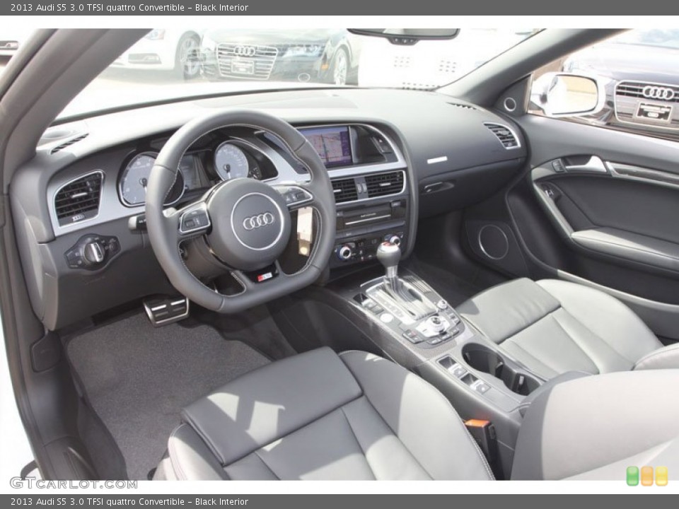 Black Interior Prime Interior for the 2013 Audi S5 3.0 TFSI quattro Convertible #66499563
