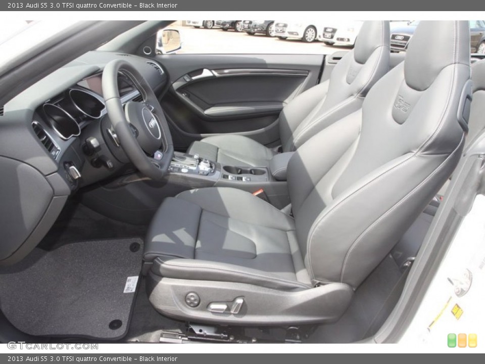 Black Interior Front Seat for the 2013 Audi S5 3.0 TFSI quattro Convertible #66499573