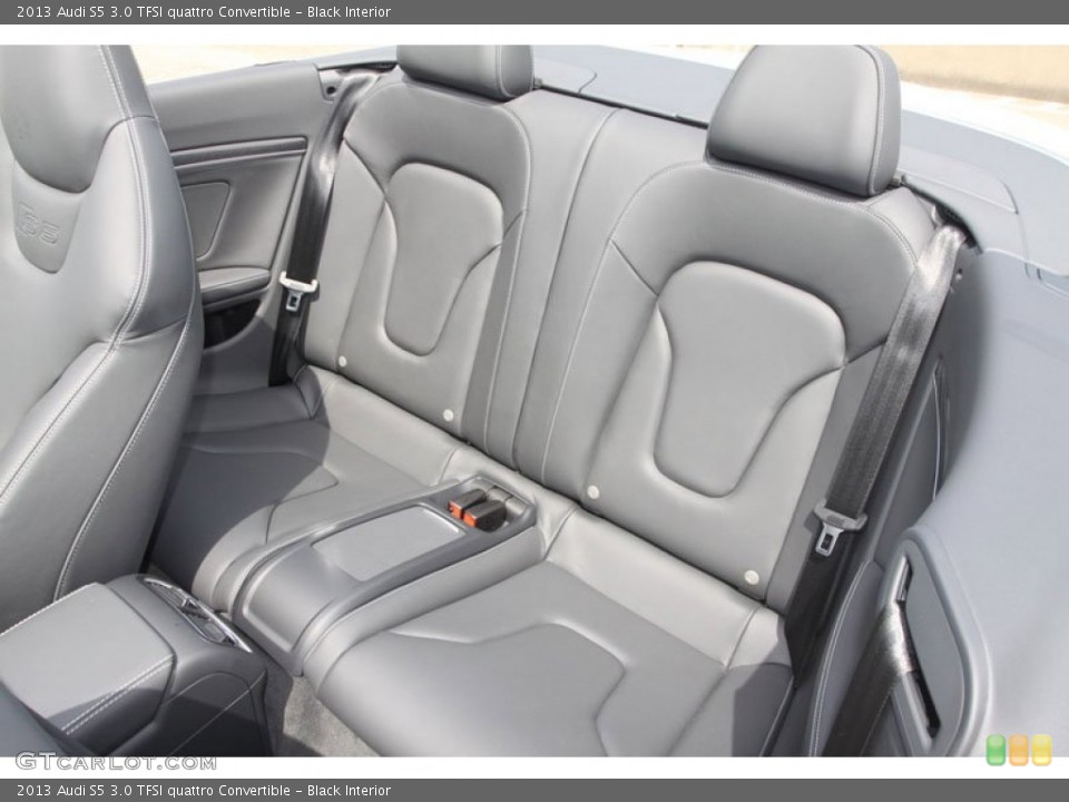 Black Interior Rear Seat for the 2013 Audi S5 3.0 TFSI quattro Convertible #66499584