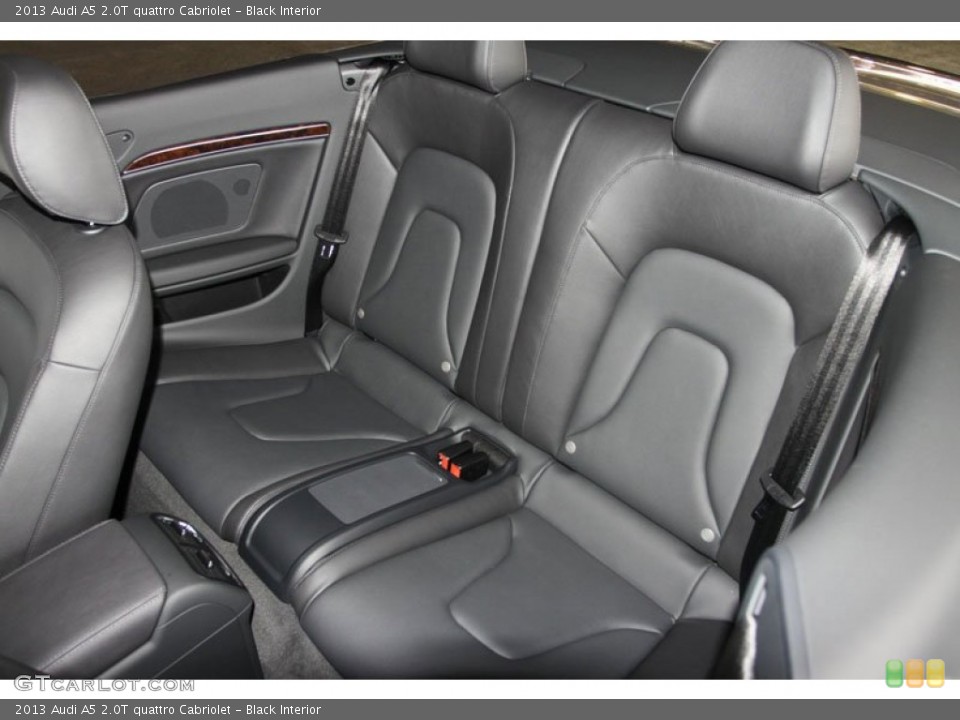 Black Interior Rear Seat for the 2013 Audi A5 2.0T quattro Cabriolet #66499857
