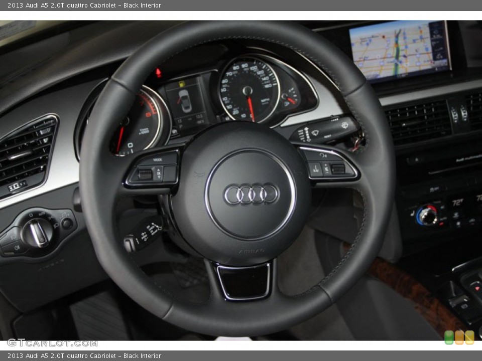 Black Interior Steering Wheel for the 2013 Audi A5 2.0T quattro Cabriolet #66499878