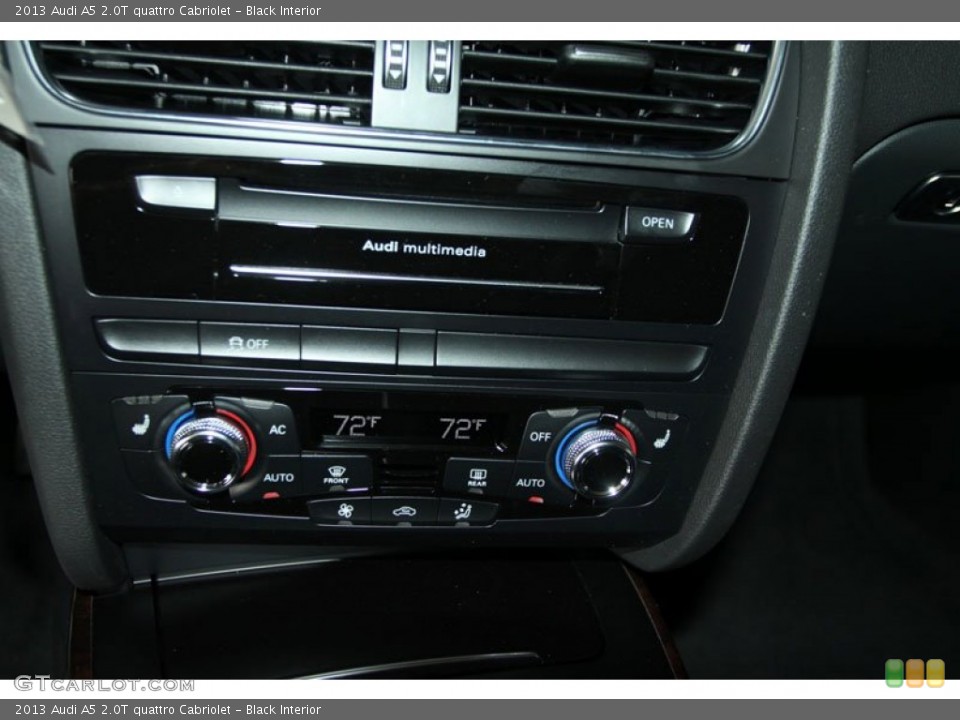 Black Interior Controls for the 2013 Audi A5 2.0T quattro Cabriolet #66499905