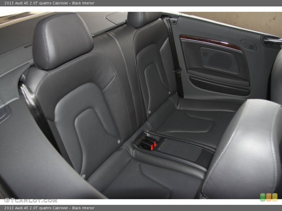 Black Interior Rear Seat for the 2013 Audi A5 2.0T quattro Cabriolet #66499920