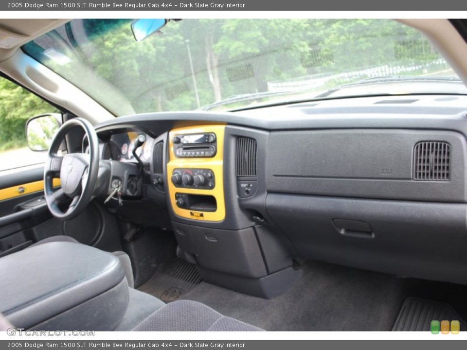 Dark Slate Gray Interior Dashboard for the 2005 Dodge Ram 1500 SLT Rumble Bee Regular Cab 4x4 #66500127