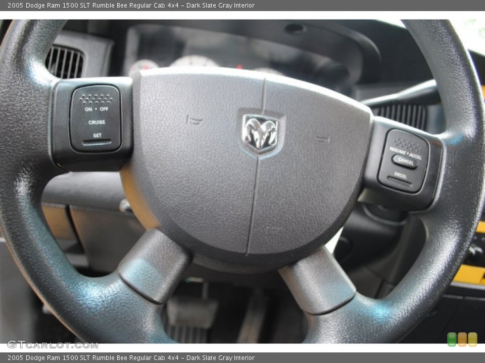 Dark Slate Gray Interior Steering Wheel for the 2005 Dodge Ram 1500 SLT Rumble Bee Regular Cab 4x4 #66500141