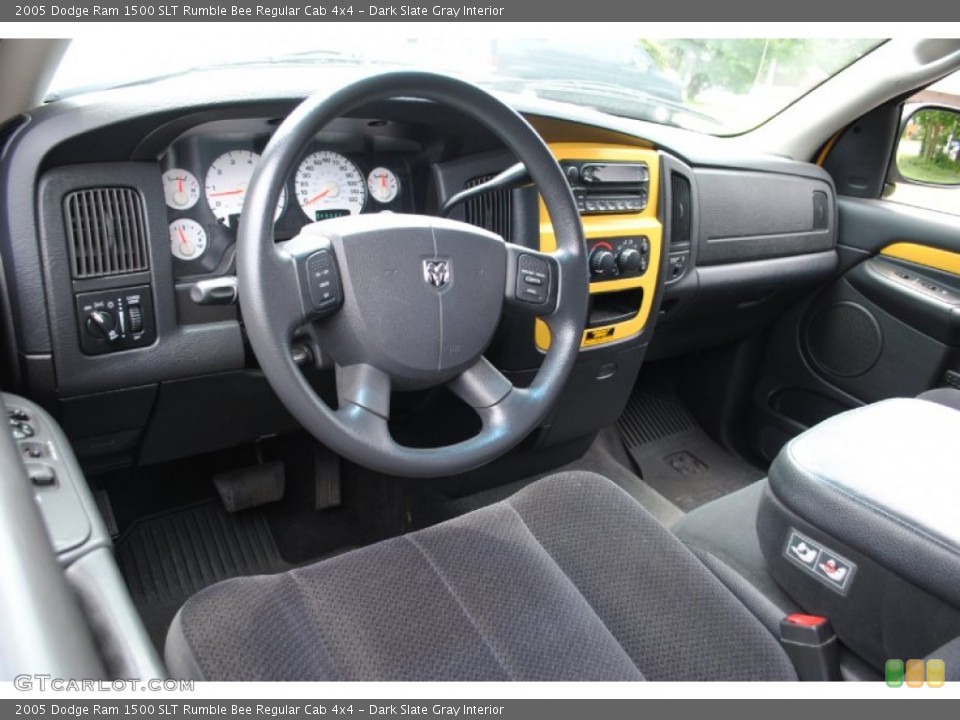 Dark Slate Gray Interior Dashboard for the 2005 Dodge Ram 1500 SLT Rumble Bee Regular Cab 4x4 #66500178