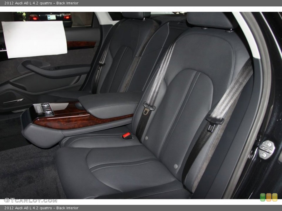 Black Interior Rear Seat for the 2012 Audi A8 L 4.2 quattro #66500214