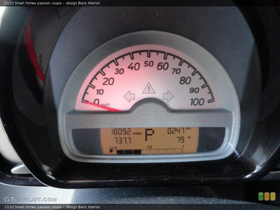 design Black Interior Gauges for the 2010 Smart fortwo passion coupe #66500244