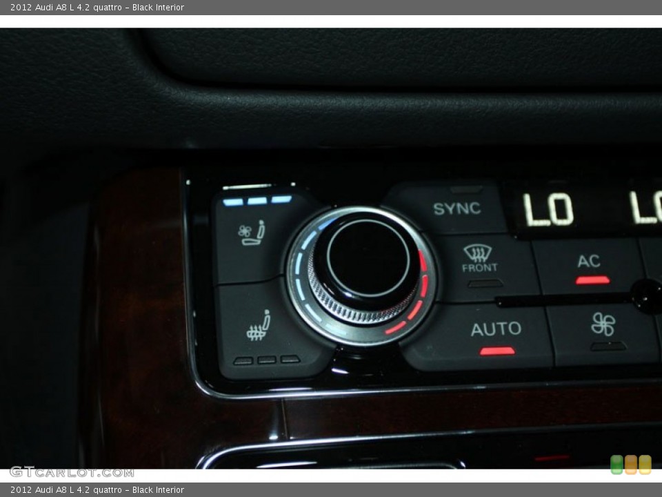 Black Interior Controls for the 2012 Audi A8 L 4.2 quattro #66500337