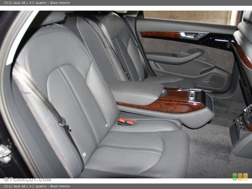Black Interior Rear Seat for the 2012 Audi A8 L 4.2 quattro #66500382